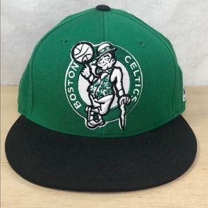 Boston Celtics Mitchell and Ness NBA Team Logo Hat 7 1/8